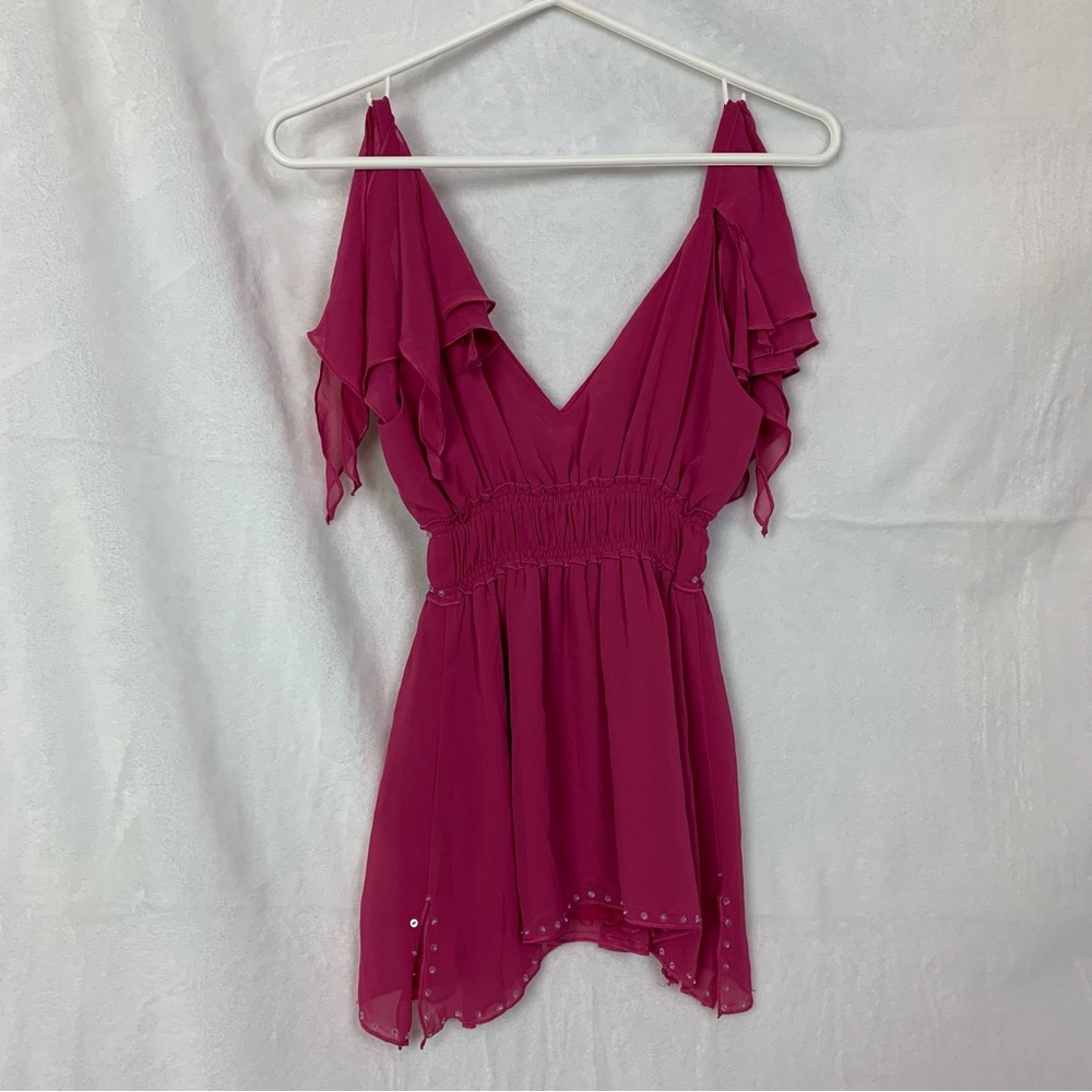 bisou bisou small fuschia pink cami size 4 - Picture 9 of 9
